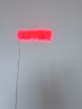 COFFEE? Red Neon Sign